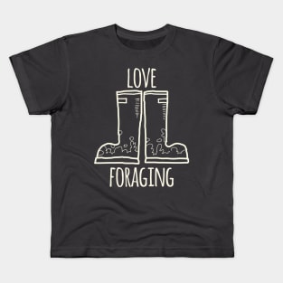 I Love Foraging Kids T-Shirt